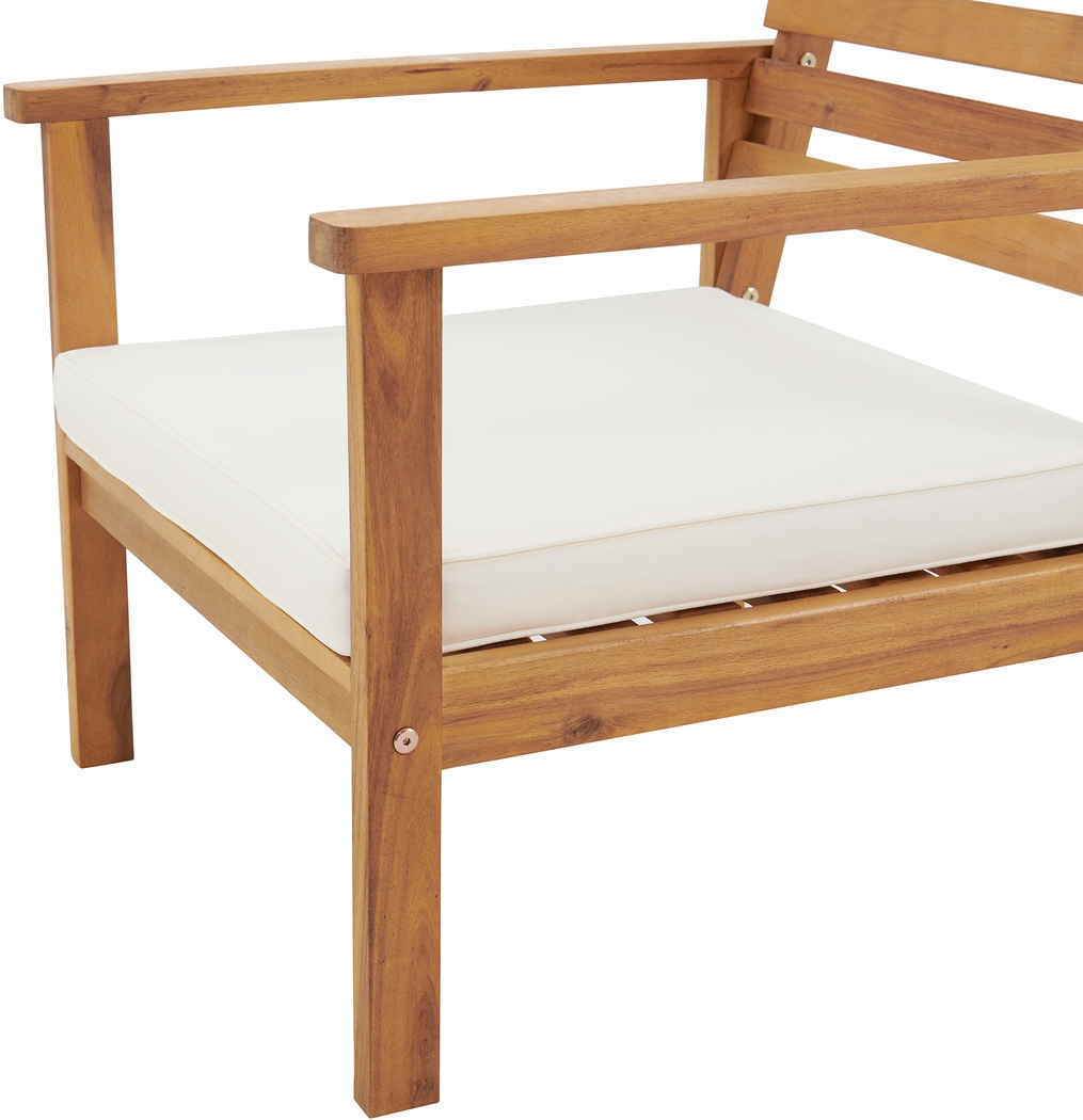 Outdoor Laverkin Brown Dining Chair, Set of 2 - Thumbnail - Image 4