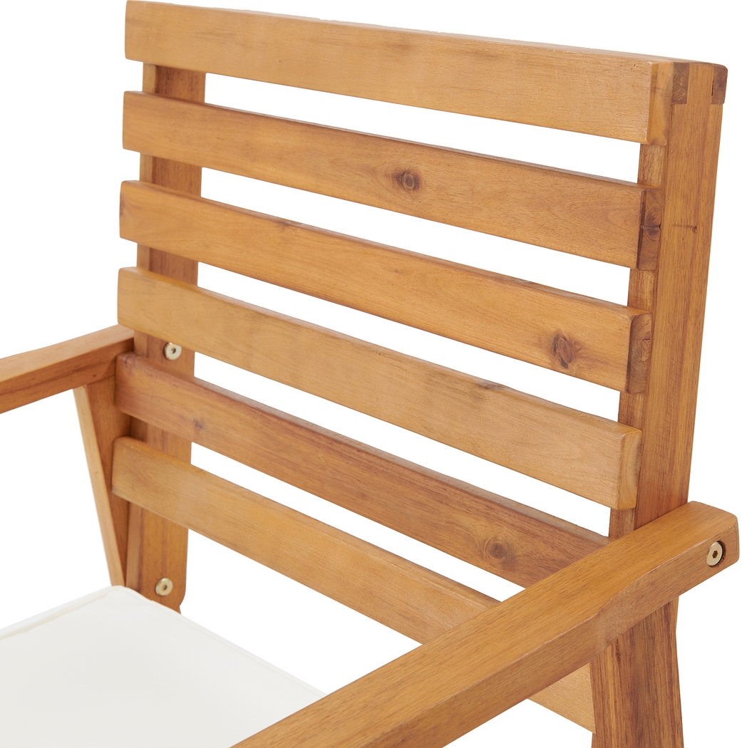 Outdoor Laverkin Brown Dining Chair, Set of 2 - Thumbnail - Image 5