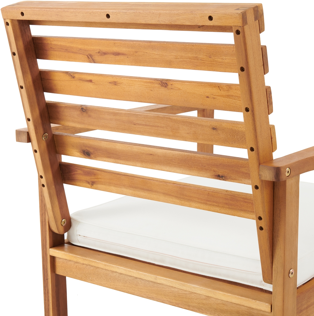 Outdoor Laverkin Brown Dining Chair, Set of 2 - Thumbnail - Image 6