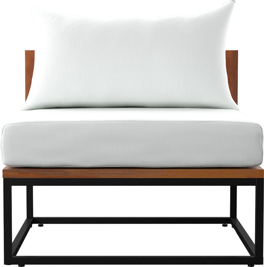 Outdoor Laverne Modular White Sofa and Cocktail Table, Set of 2 - Thumbnail - Image 3