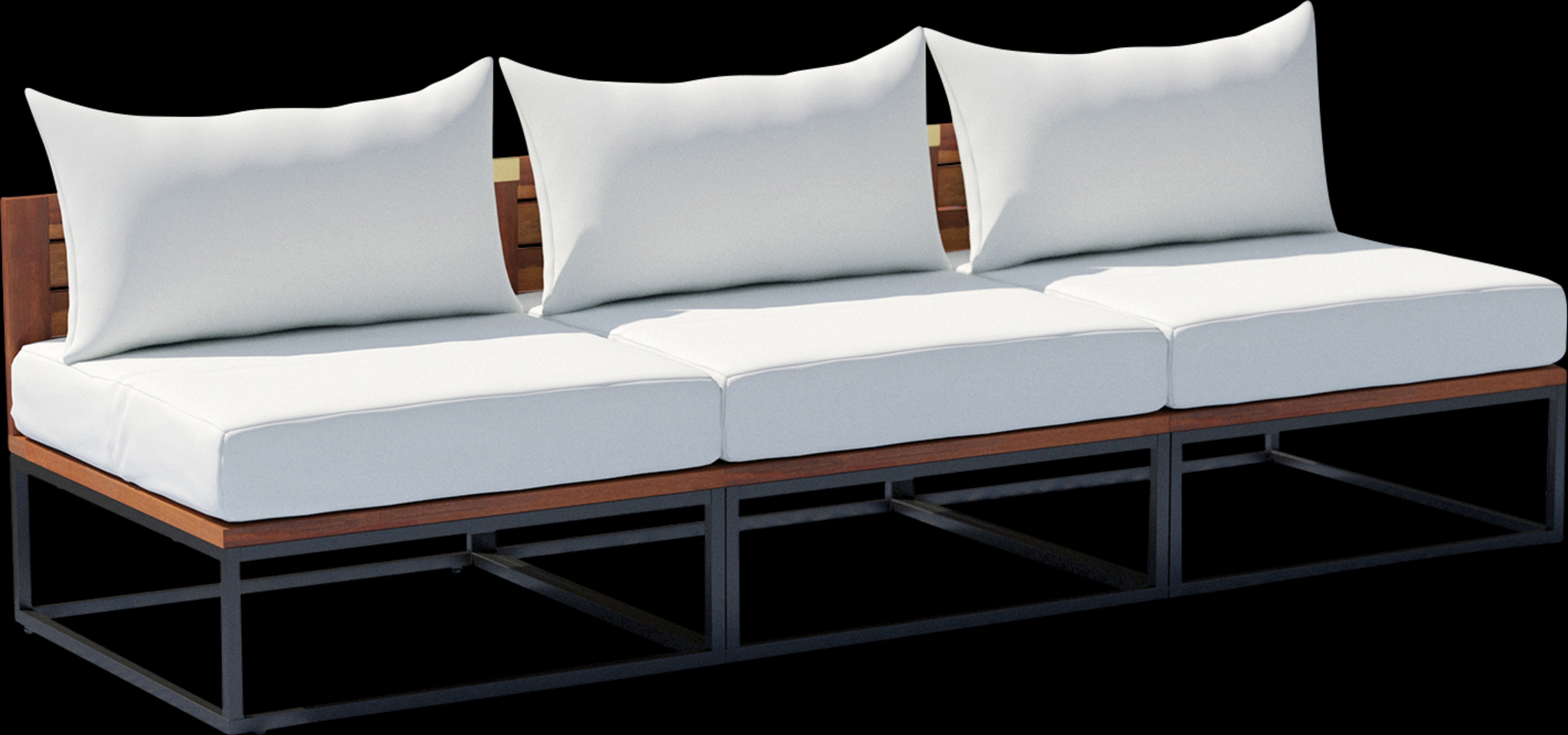 Outdoor Laverne Modular White Sofa - Thumbnail - Image 1