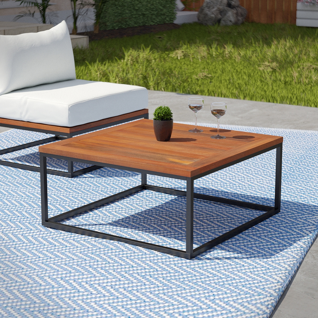 Outdoor Laverne Natural Cocktail Table - Thumbnail - Image 4