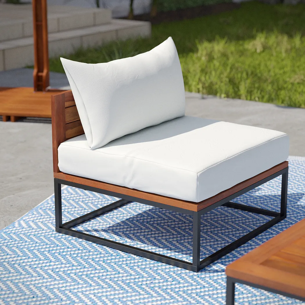Outdoor Laverne White Accent Chair - Image 7