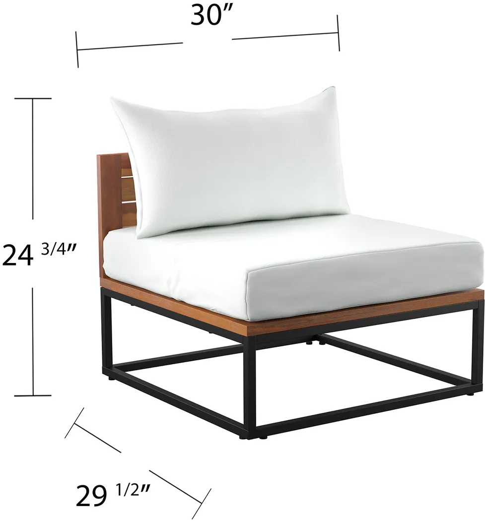 Outdoor Laverne White Accent Chair - Image 8