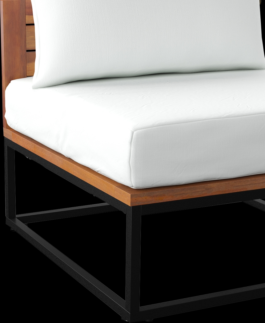 Outdoor Laverne White Accent Chair - Thumbnail - Image 4