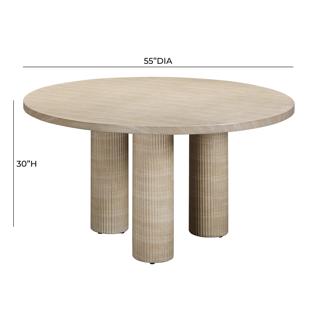 Outdoor Lawonna Natural Dining Table - Thumbnail - Image 7