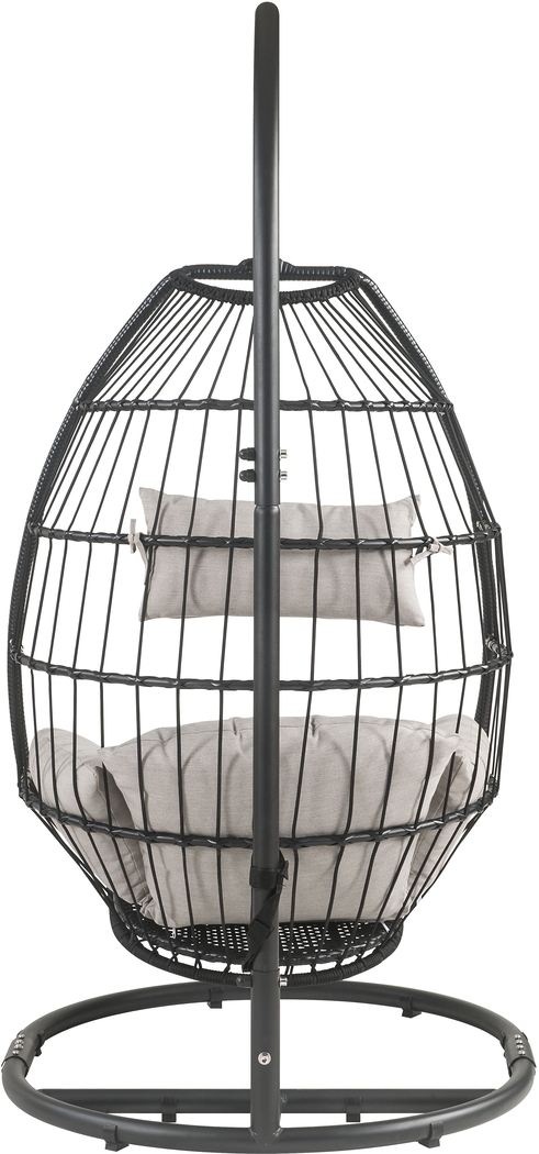 Outdoor Lolannen Black Hanging Chair - Thumbnail - Image 5