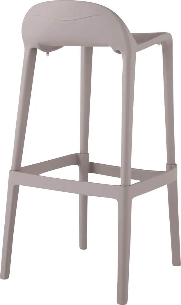 Outdoor Lulia Gray Barstool, Set of 2 - Thumbnail - Image 4