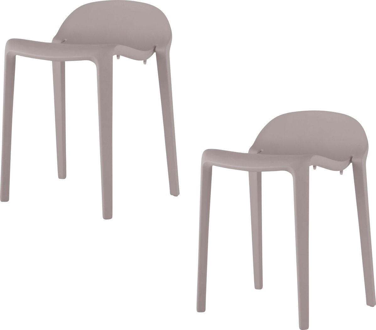 Outdoor Lulia Gray Stool, Set of 2 - Thumbnail - Image 1