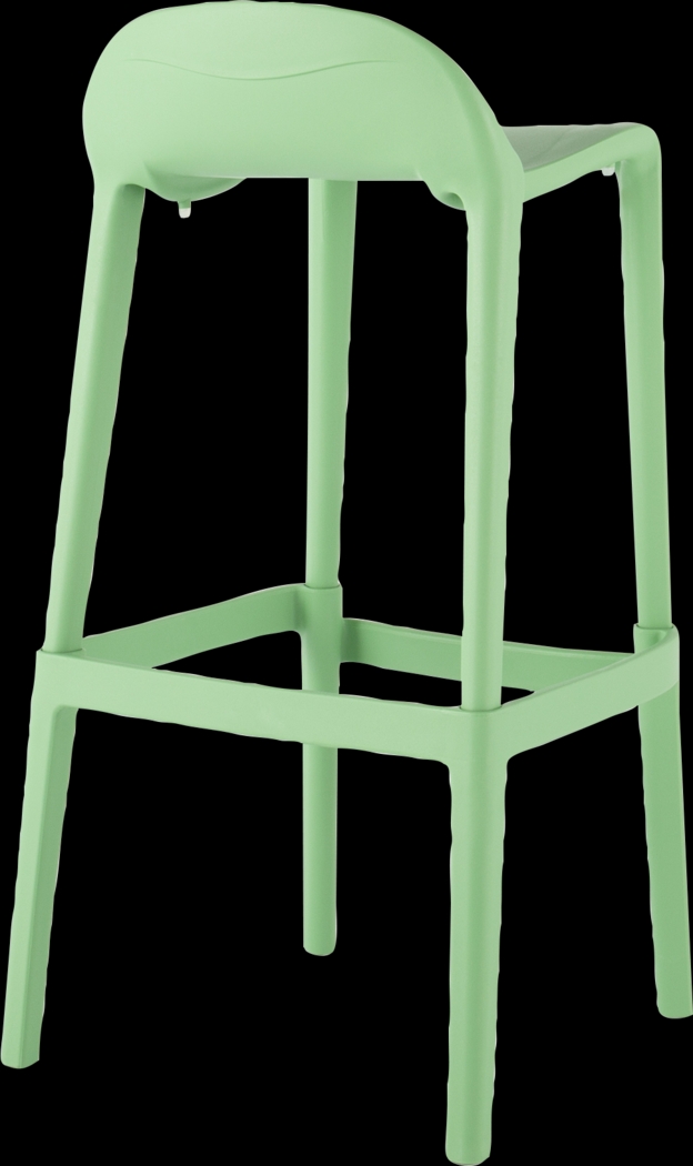 Outdoor Lulia Green Barstool, Set of 2 - Thumbnail - Image 4