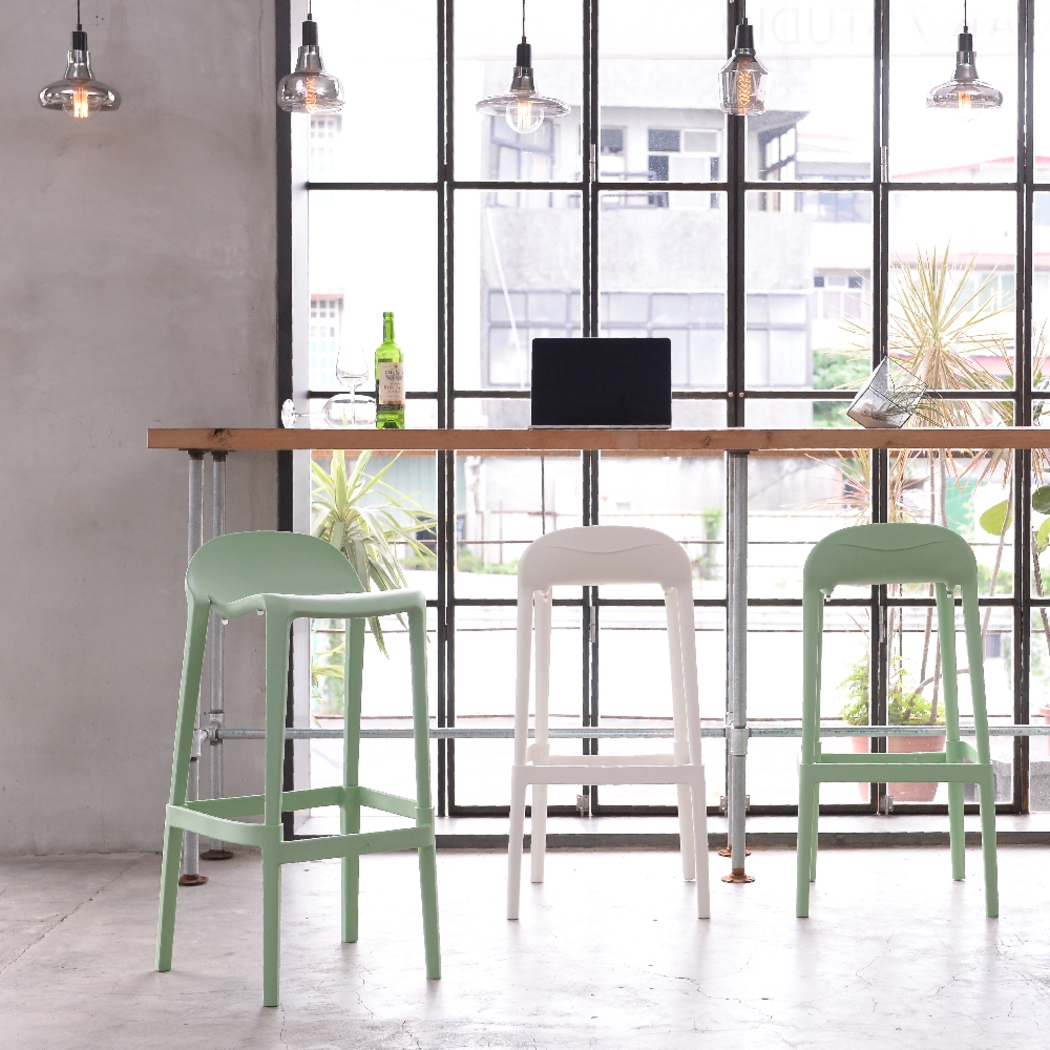 Outdoor Lulia Green Barstool, Set of 2 - Thumbnail - Image 7