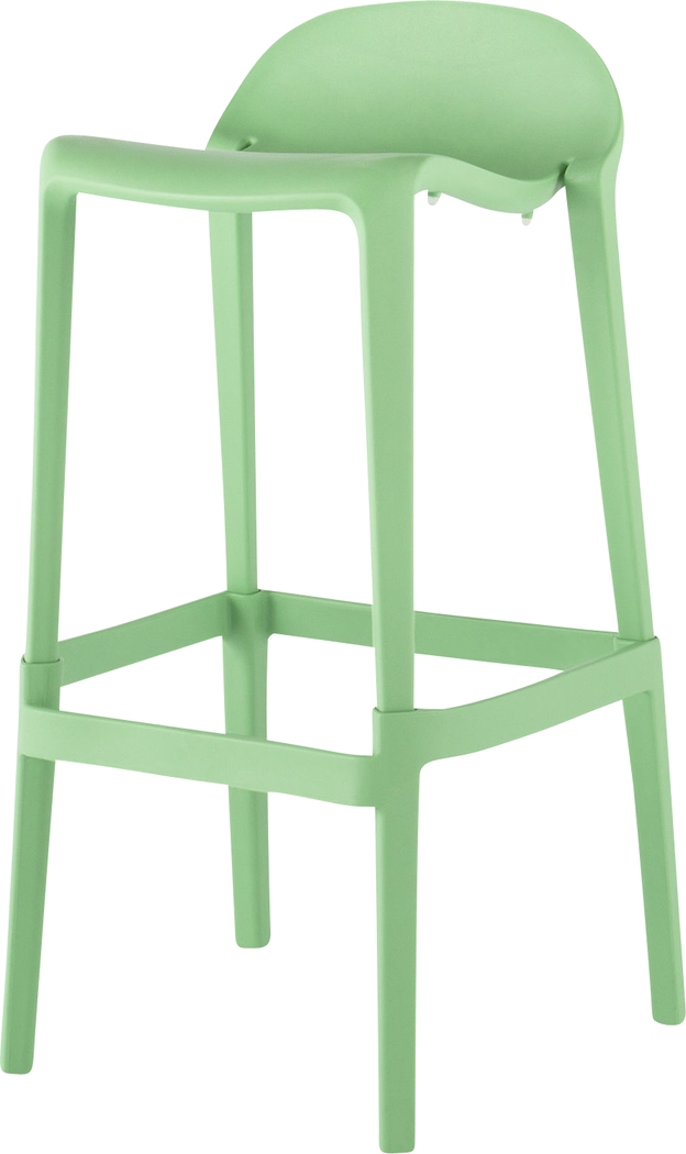 Outdoor Lulia Green Barstool, Set of 2 - Thumbnail - Image 9
