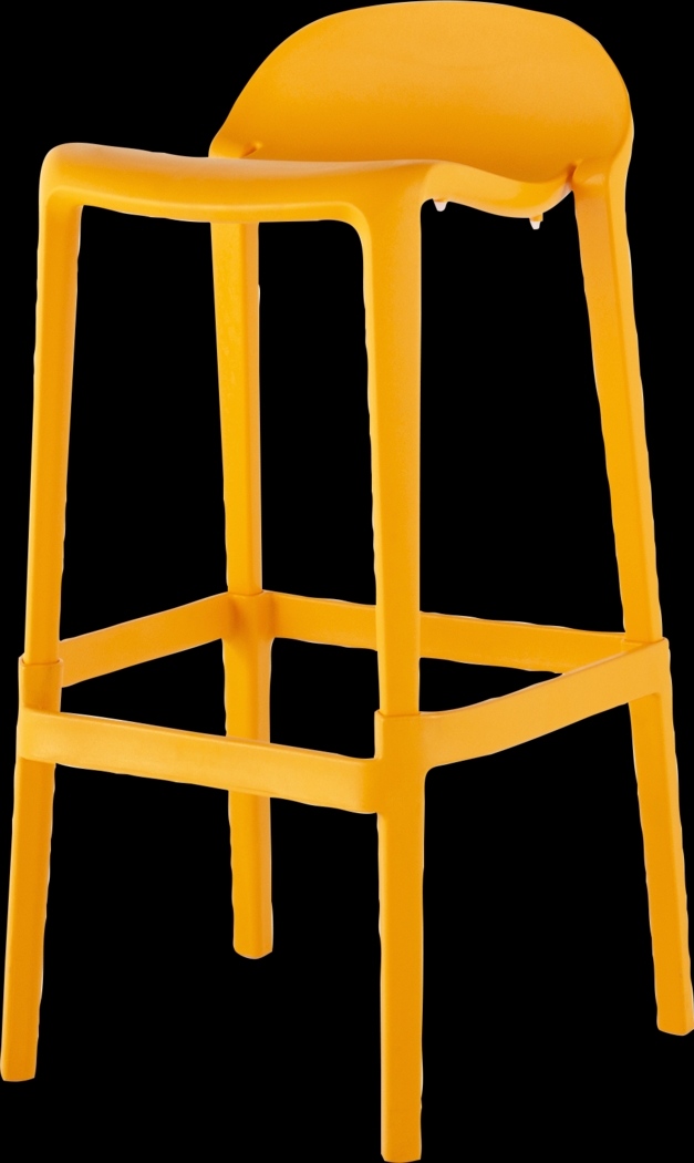 Outdoor Lulia Orange Barstool, Set of 2 - Thumbnail - Image 3