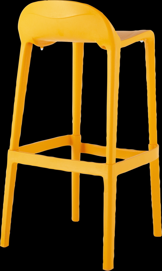 Outdoor Lulia Orange Barstool, Set of 2 - Thumbnail - Image 4