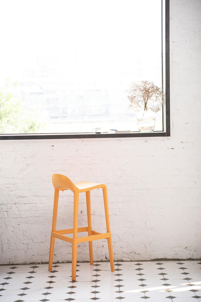 Outdoor Lulia Orange Barstool, Set of 2 - Thumbnail - Image 6