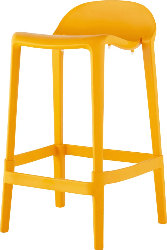 Outdoor Lulia Orange Counter Stool, Set of 2 - Thumbnail - Image 10