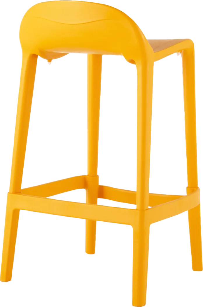 Outdoor Lulia Orange Counter Stool, Set of 2 - Thumbnail - Image 4