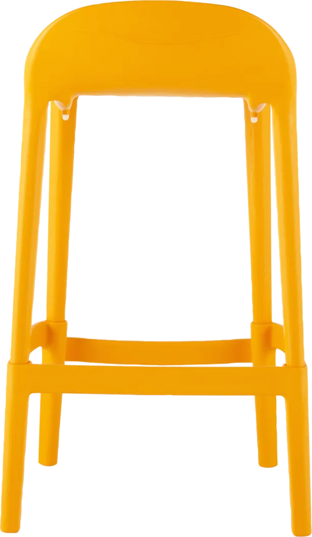 Outdoor Lulia Orange Counter Stool, Set of 2 - Thumbnail - Image 5