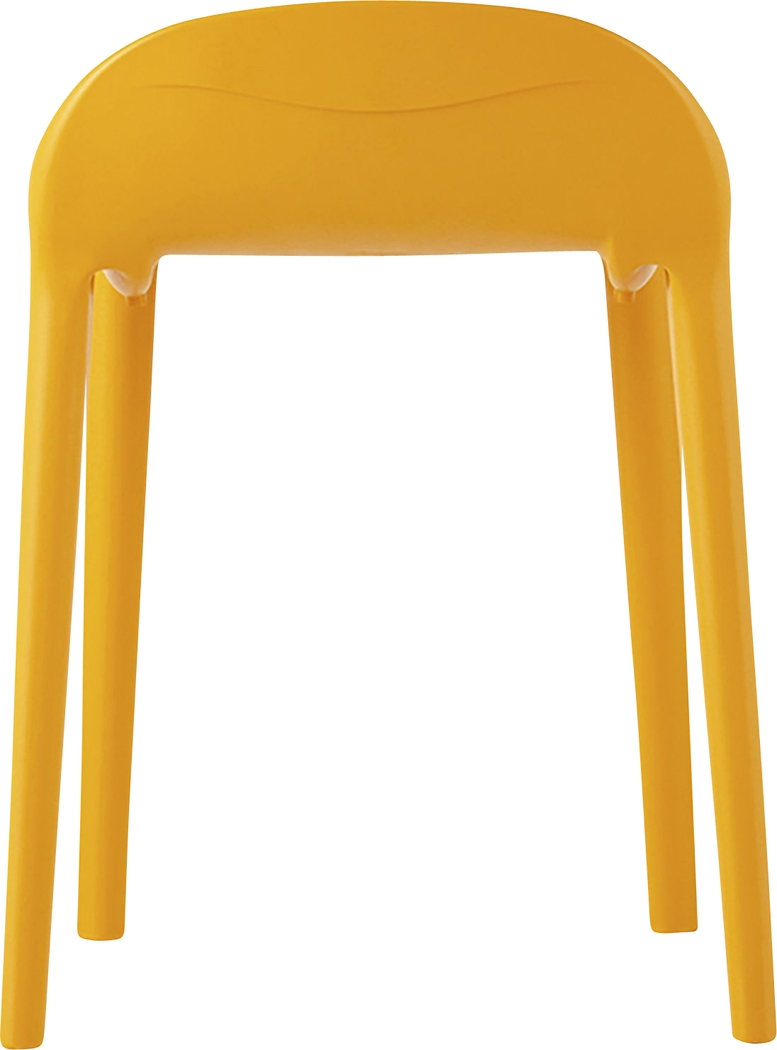 Outdoor Lulia Orange Stool, Set of 2 - Thumbnail - Image 4