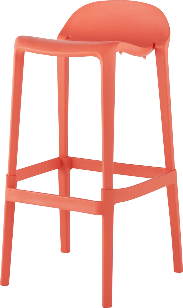 Outdoor Lulia Salmon Barstool, Set of 2 - Thumbnail - Image 9