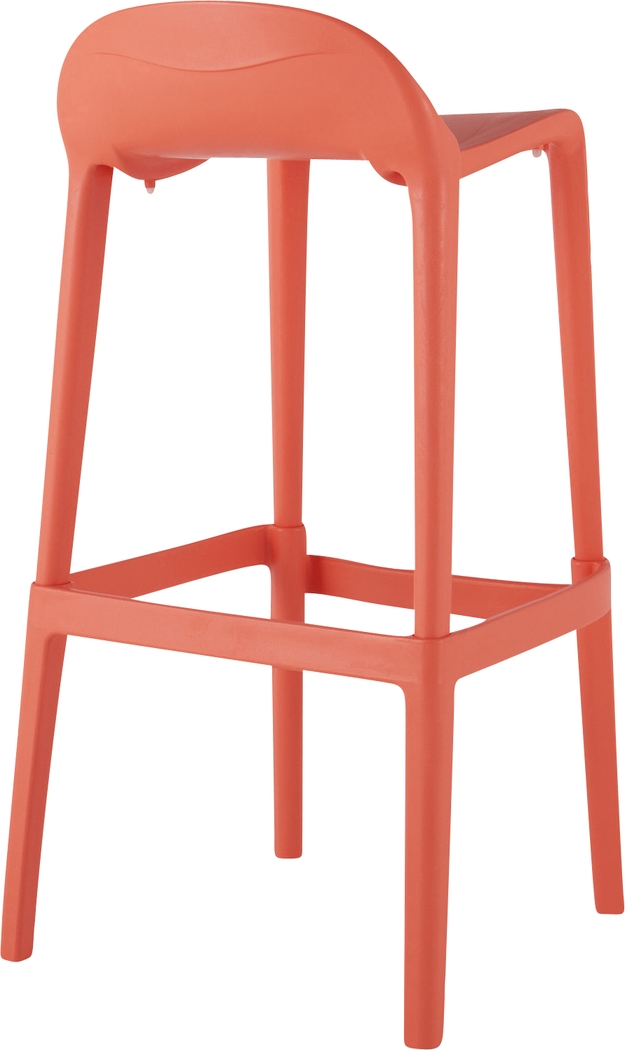 Outdoor Lulia Salmon Barstool, Set of 2 - Thumbnail - Image 10