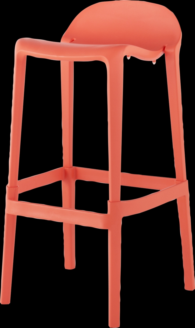 Outdoor Lulia Salmon Barstool, Set of 2 - Thumbnail - Image 3