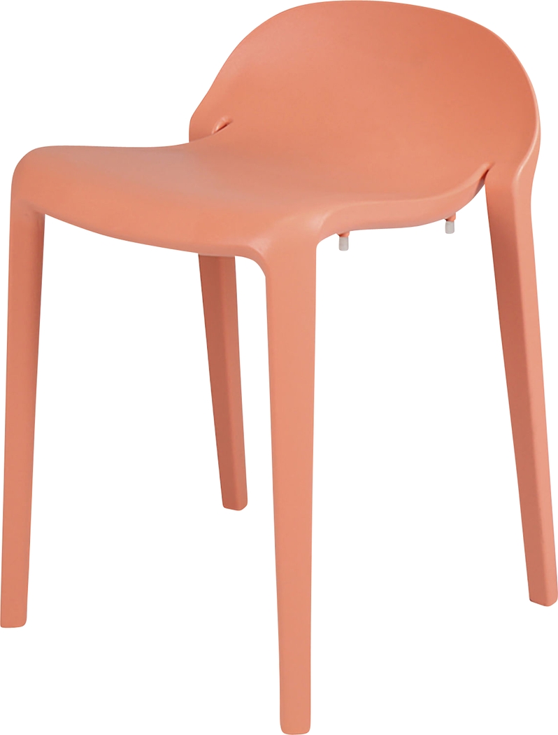 Outdoor Lulia Salmon Stool, Set of 2 - Thumbnail - Image 2