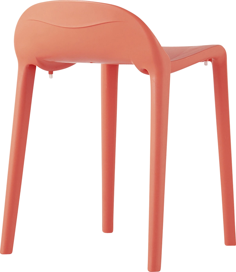 Outdoor Lulia Salmon Stool, Set of 2 - Thumbnail - Image 3