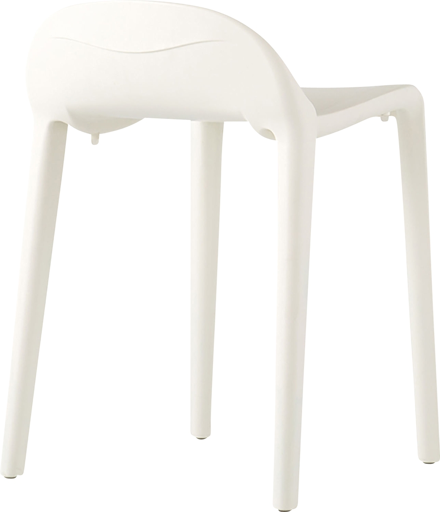 Outdoor Lulia White Stool, Set of 2 - Thumbnail - Image 3