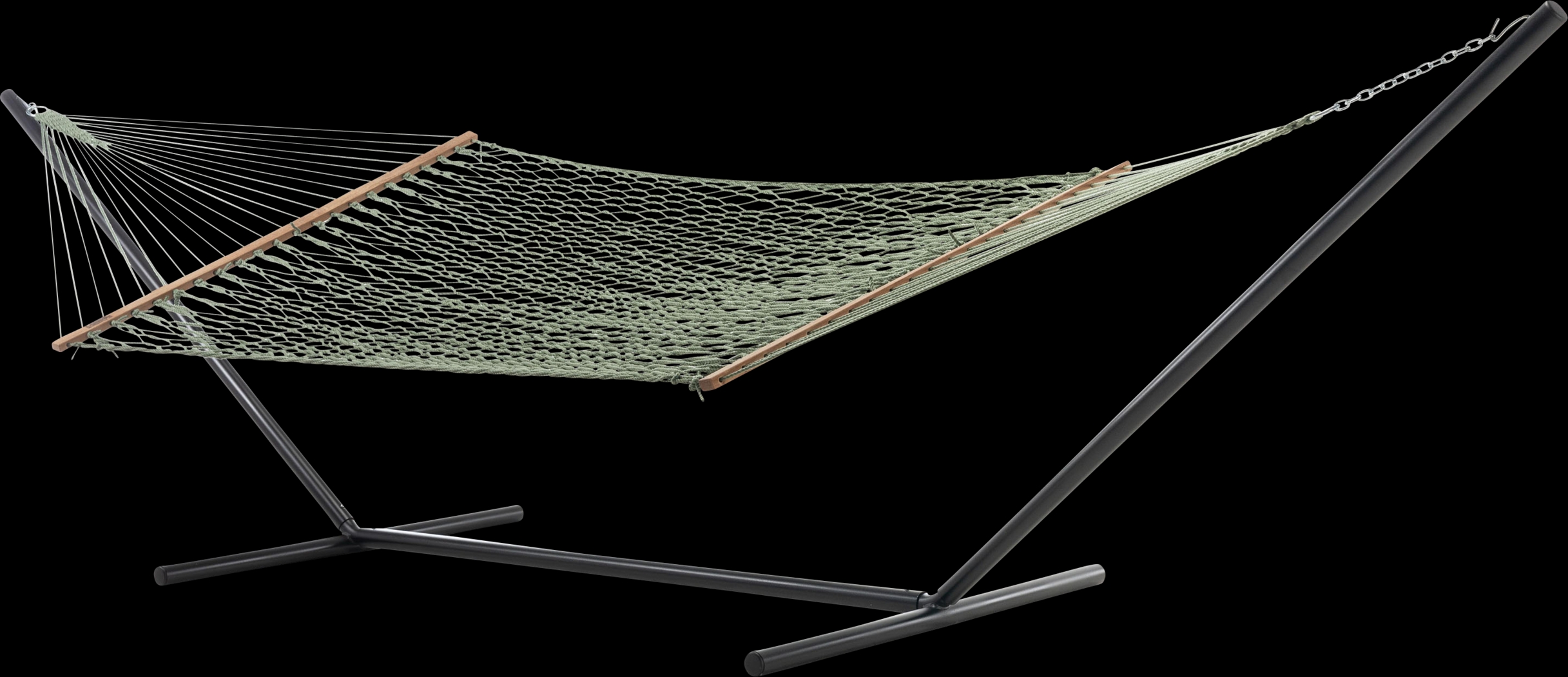 Outdoor Lusca Green Hammock & Stand Set - Thumbnail - Image 1