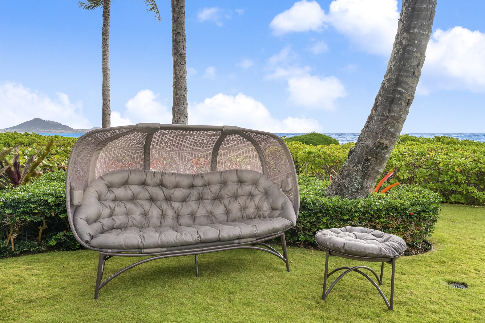 Outdoor Margarida Beige Sofa - Thumbnail - Image 3