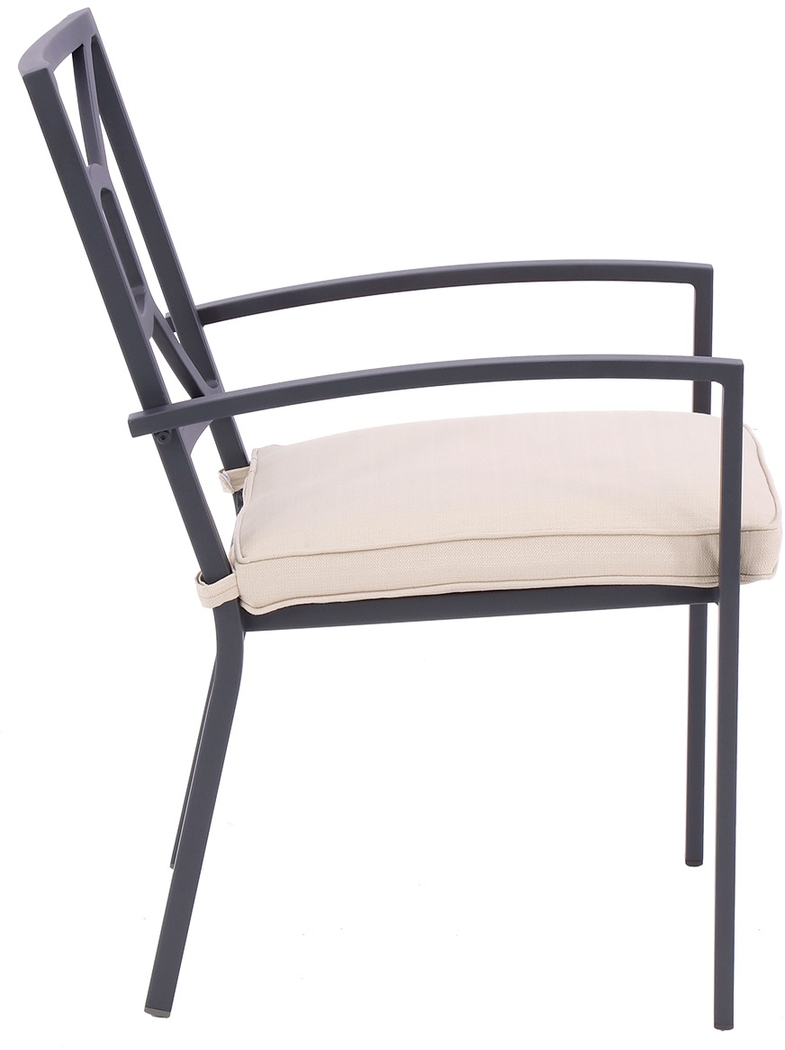 Outdoor Miloen Black Dining Chair - Thumbnail - Image 2
