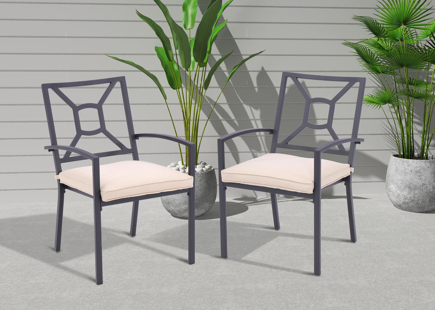Outdoor Miloen Black Dining Chair - Thumbnail - Image 8