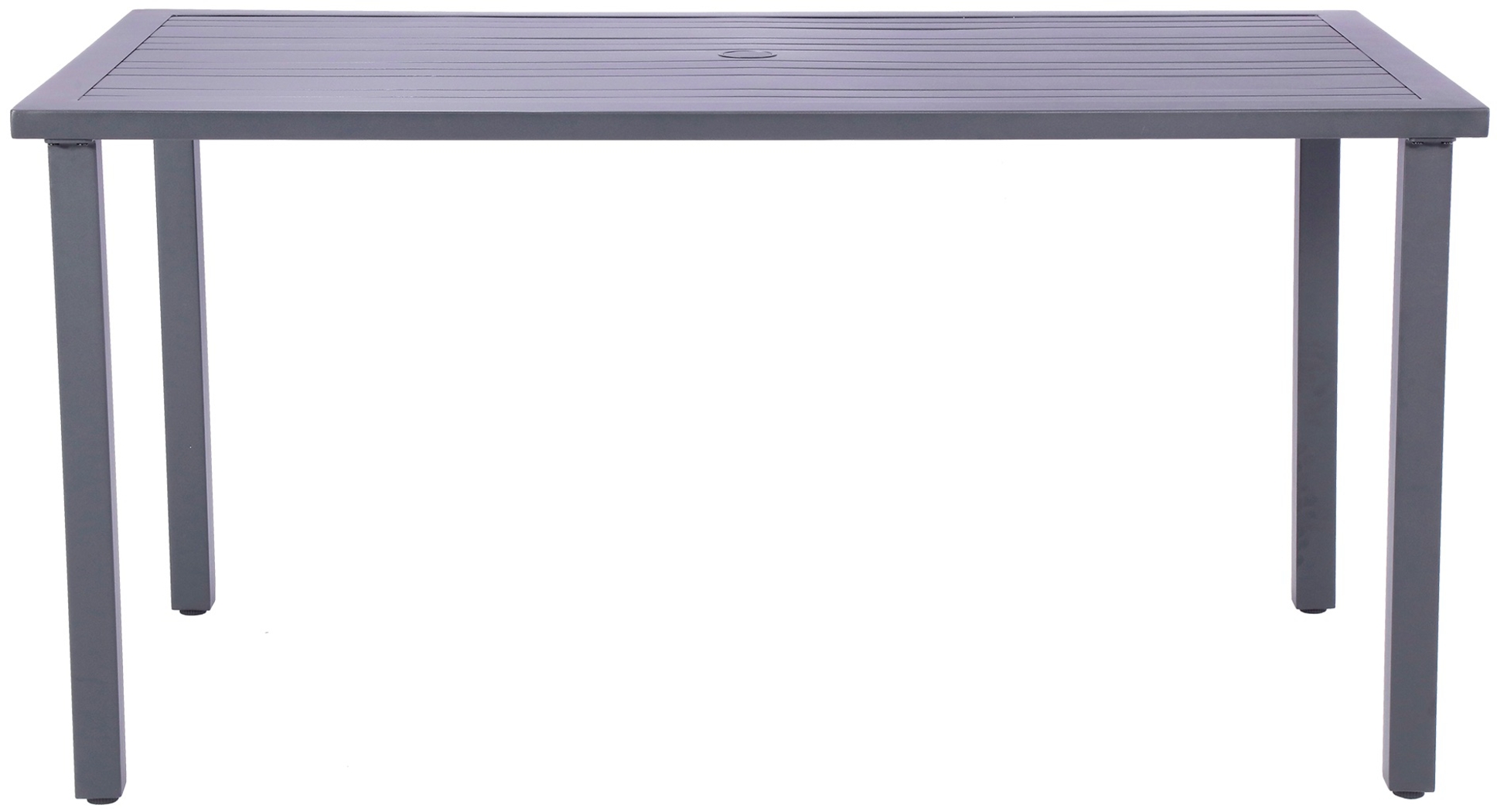 Outdoor Miloen Rectangular Black Dining Table - Thumbnail - Image 2