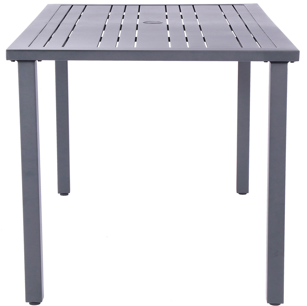 Outdoor Miloen Rectangular Black Dining Table - Thumbnail - Image 3