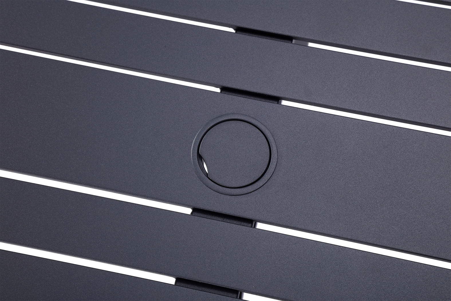 Outdoor Miloen Rectangular Black Dining Table - Thumbnail - Image 6