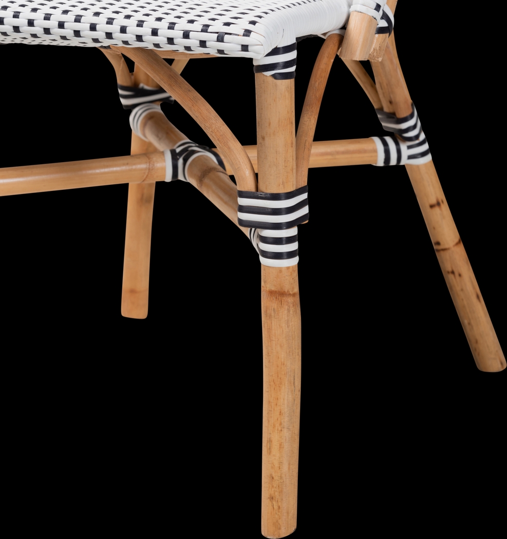 Outdoor Nalina Elle II Black Bistro Chair Set of 2 - Thumbnail - Image 9