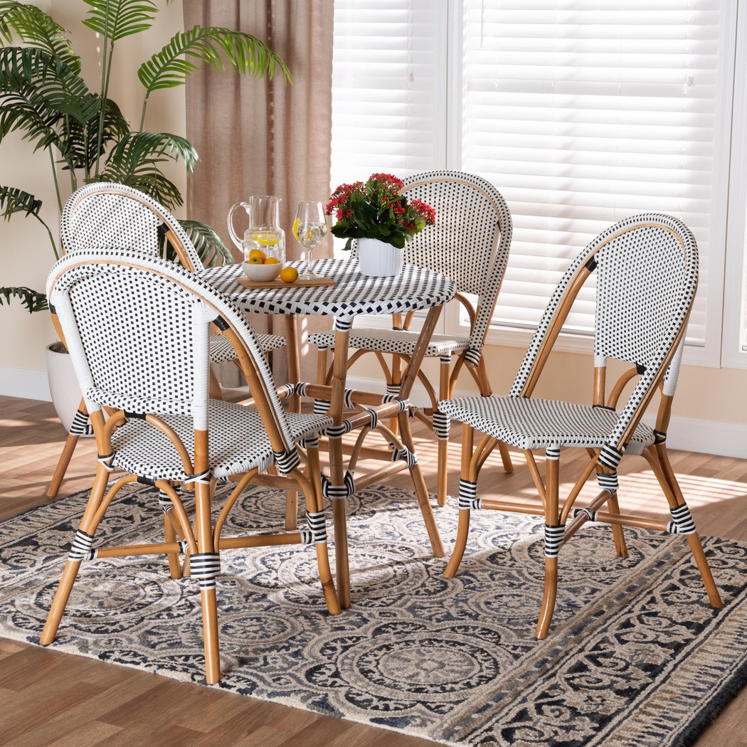 Outdoor Nalina Elle II White 5 Pc Dining Set - Thumbnail - Image 2