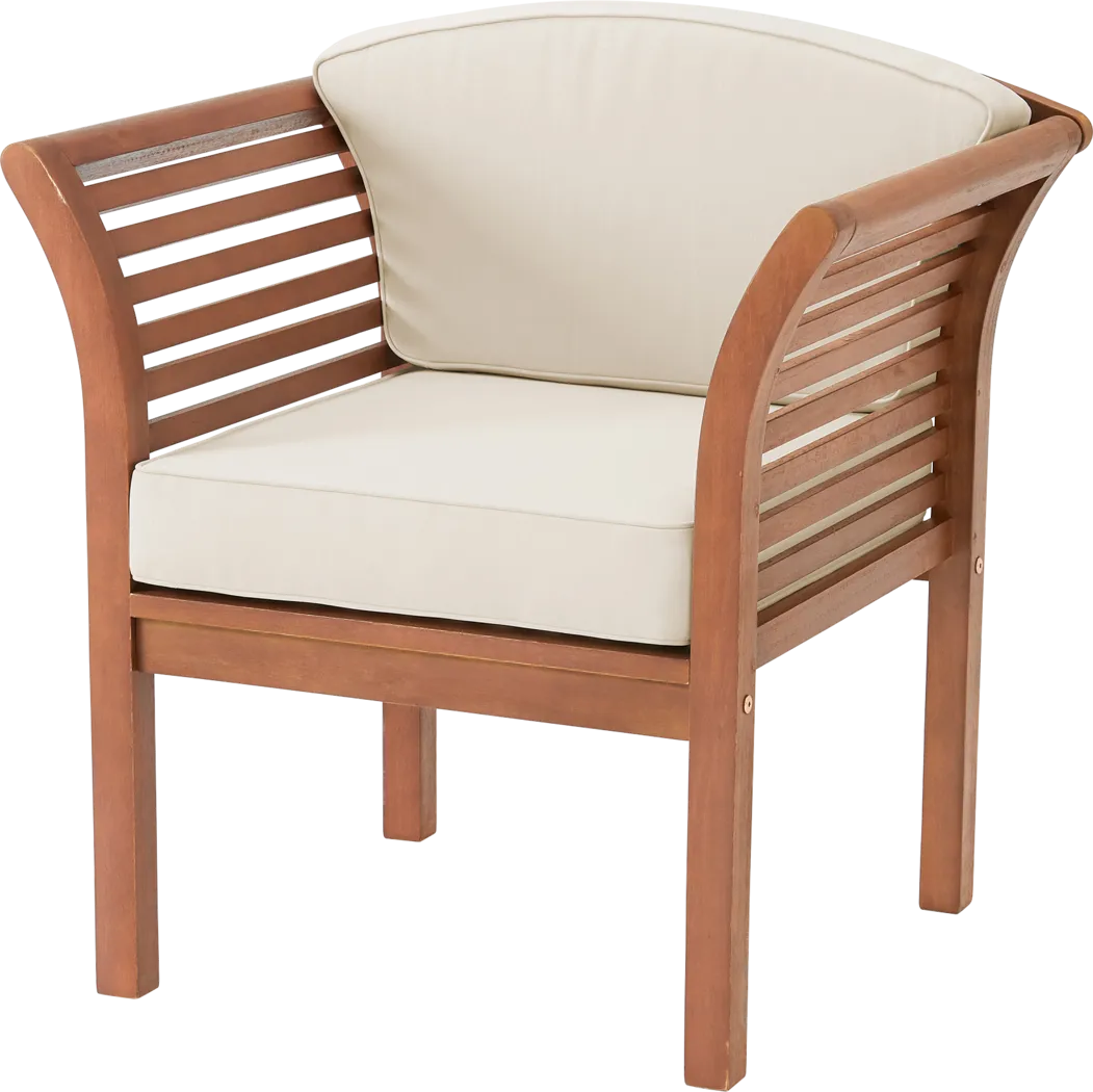 Outdoor Nannyberry Brown Chair - Thumbnail - Image 1