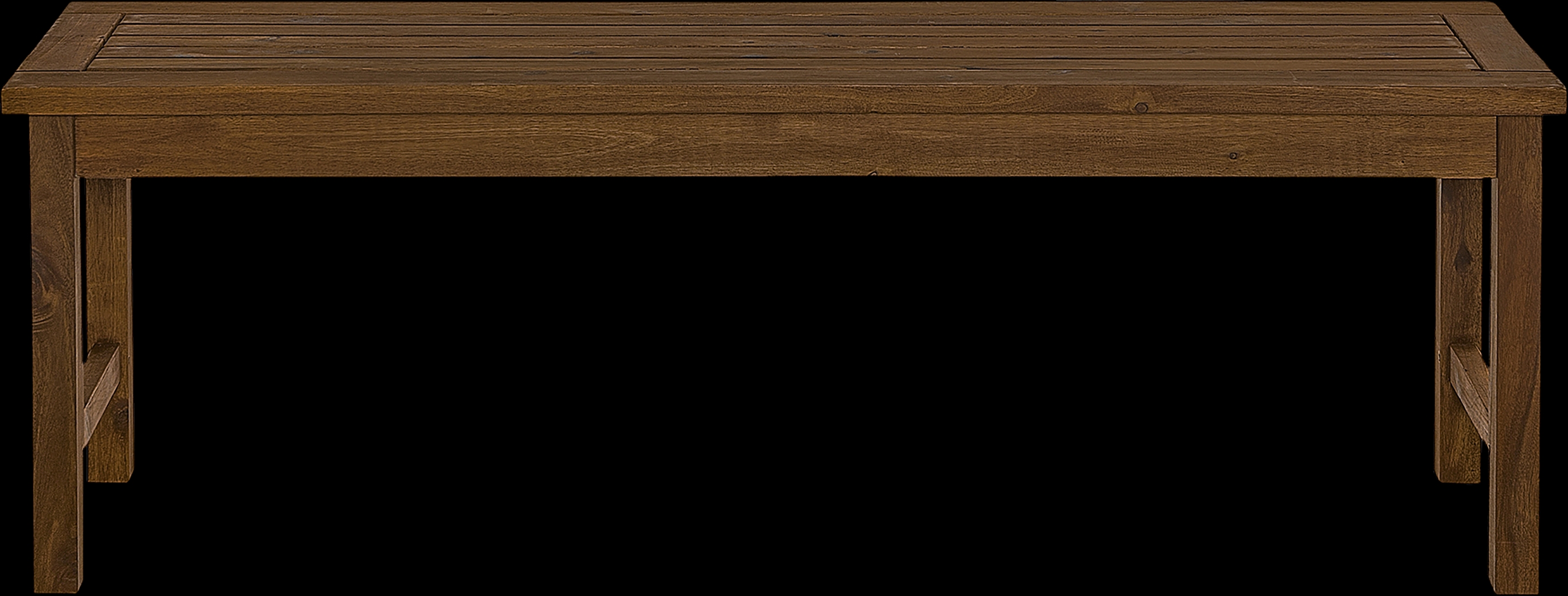 Outdoor Nasser Dark Brown Bench - Thumbnail - Image 4