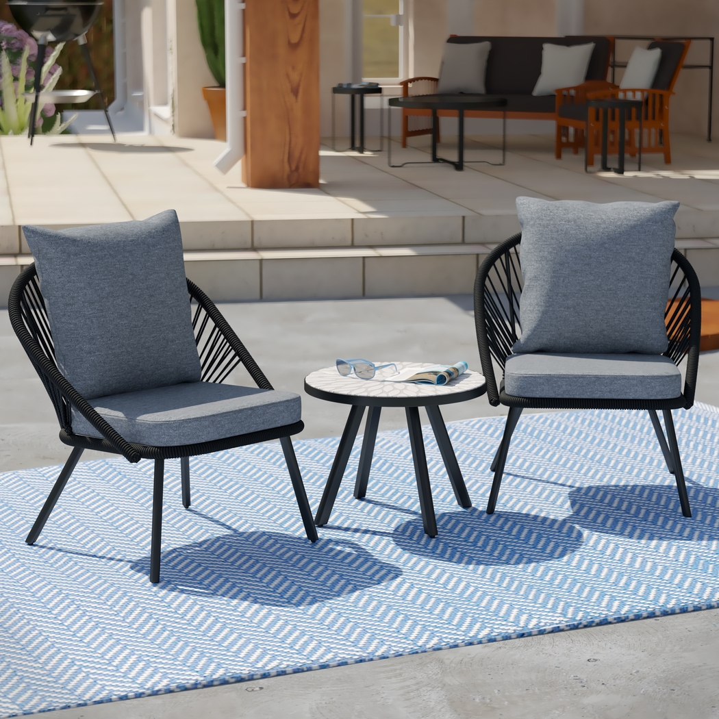 Outdoor Nelray Blue Seating Set - Thumbnail - Image 9