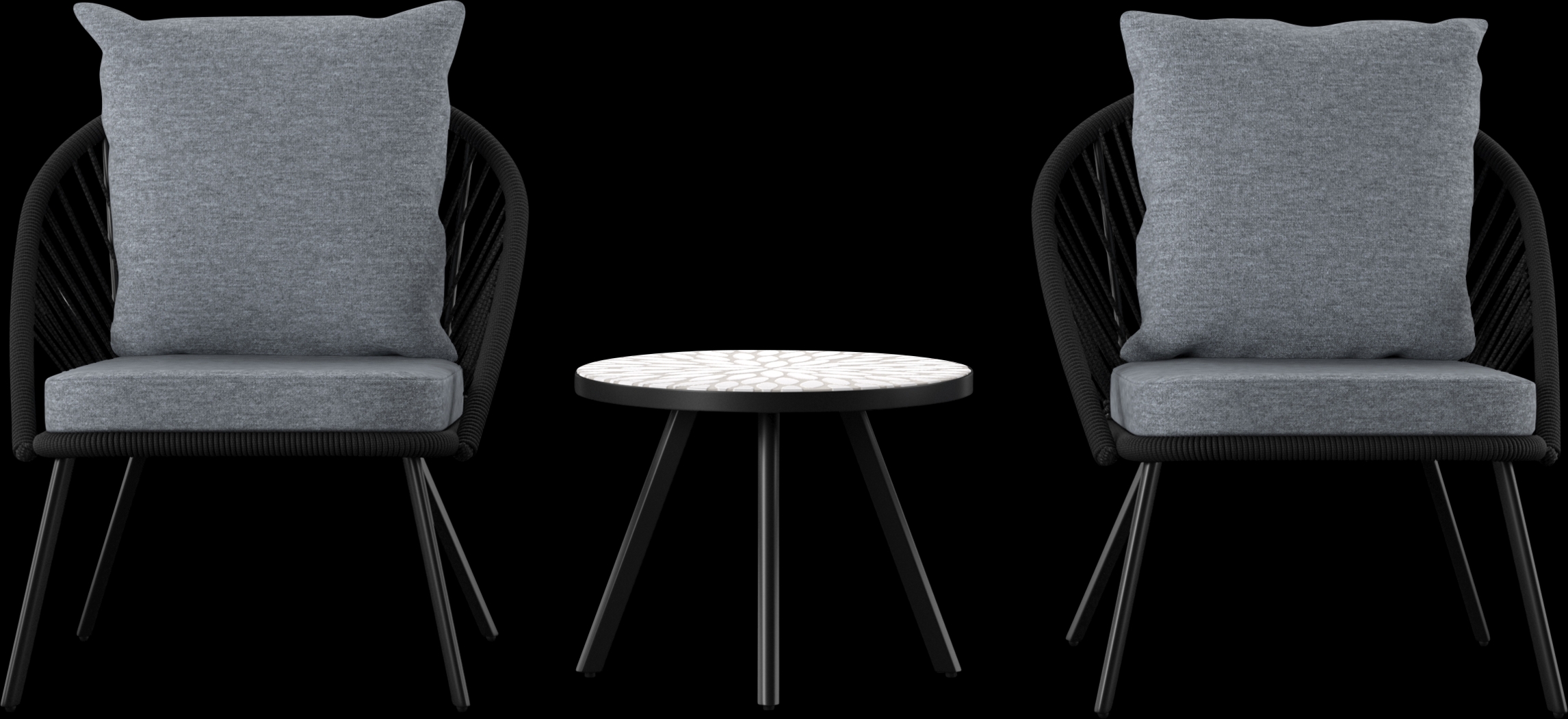 Outdoor Nelray Blue Seating Set - Thumbnail - Image 1