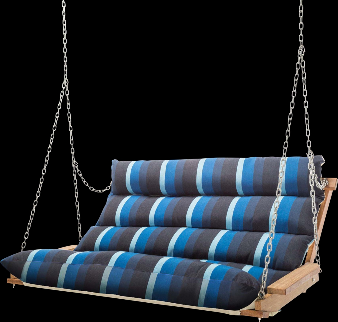 Outdoor Nirena Blue Cushioned Swing Hammock - Thumbnail - Image 1