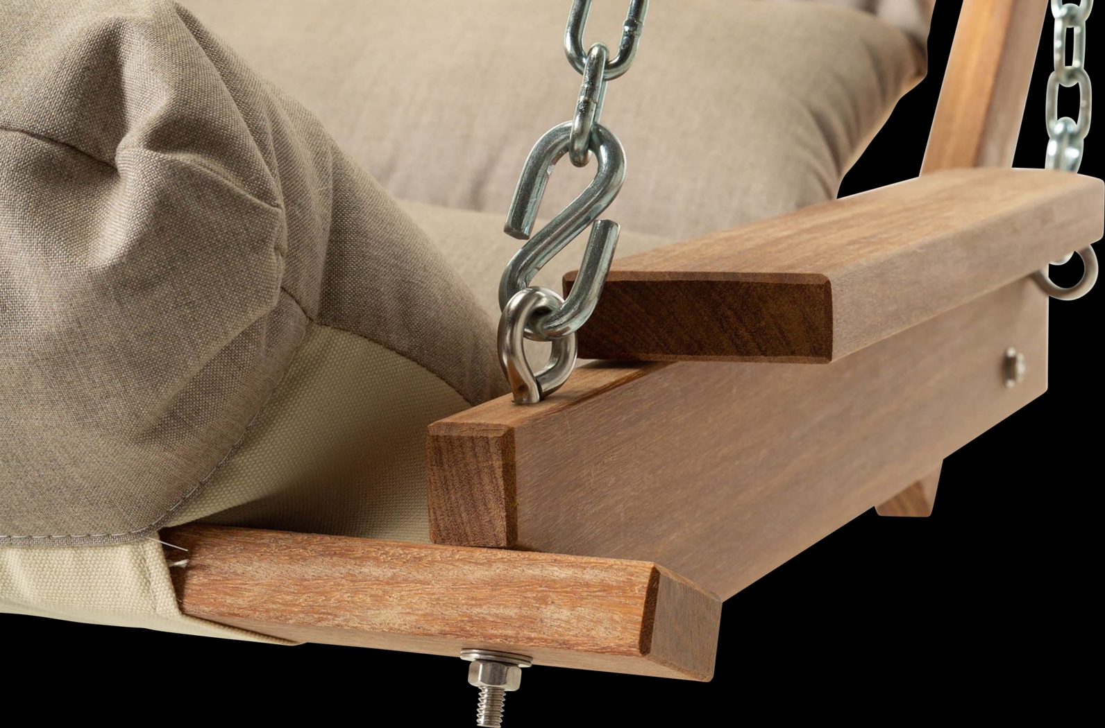 Outdoor Nirena Brown Swing Hammock - Thumbnail - Image 2