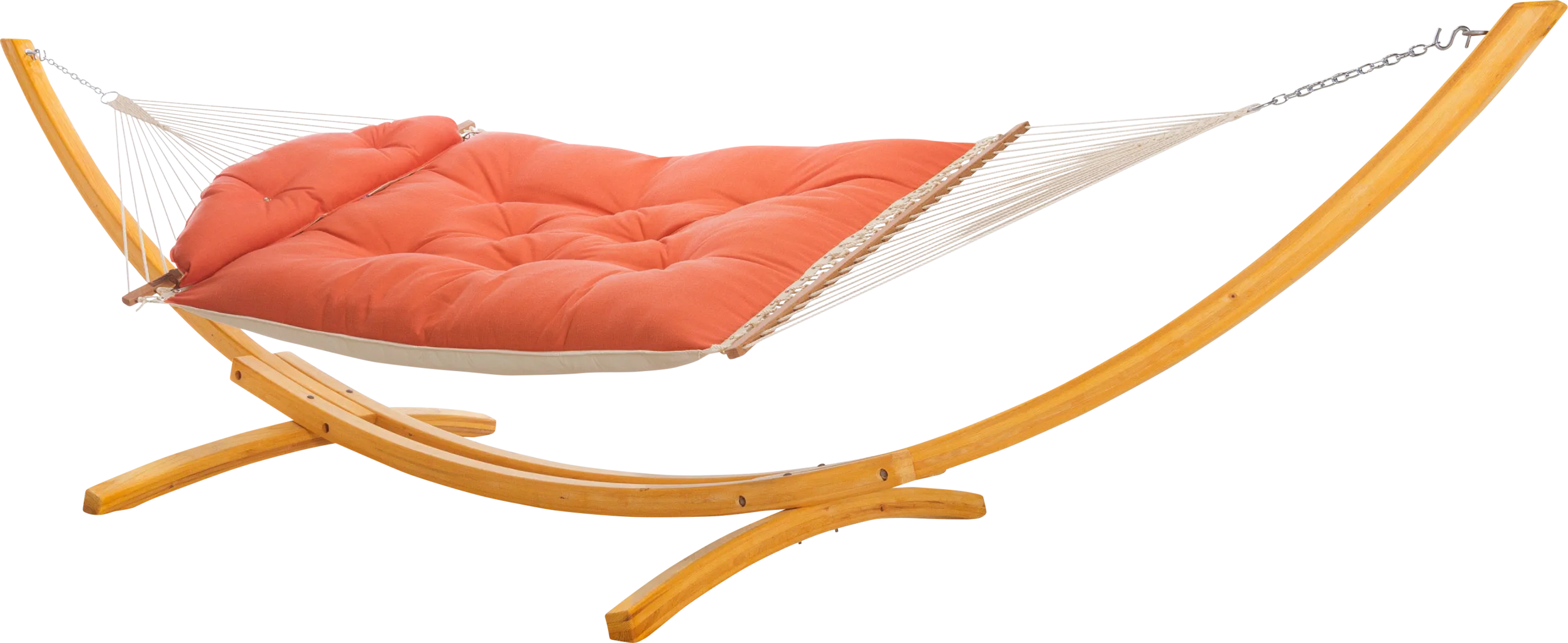 Outdoor Numako Orange Hammock & Stand, Set of 2 - Thumbnail - Image 1