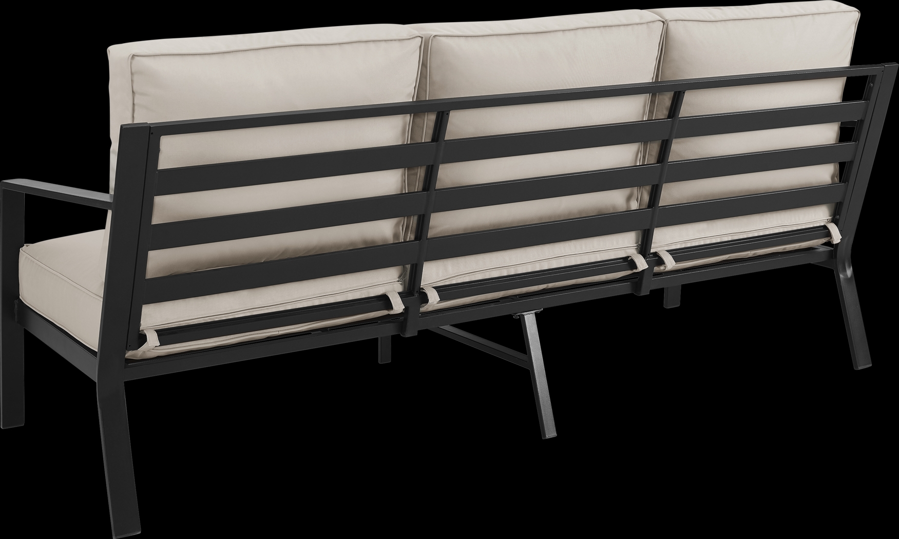 Outdoor Overlane Black Sofa - Thumbnail - Image 3
