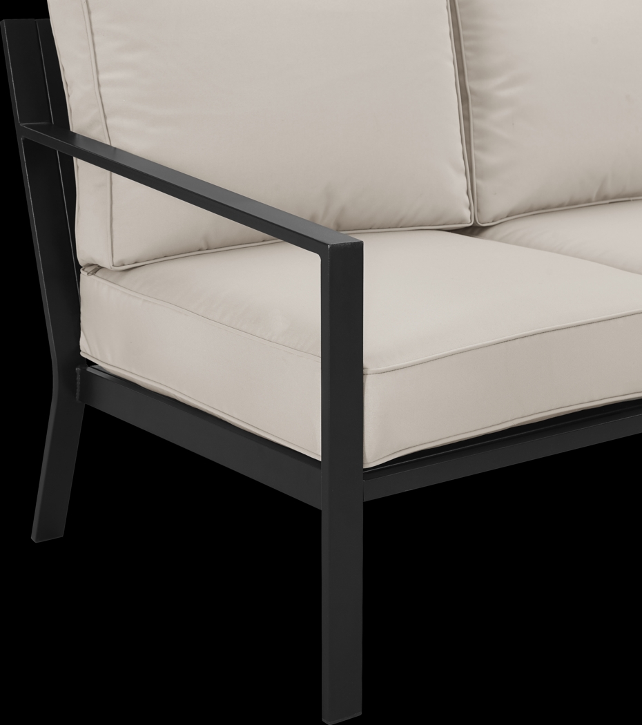 Outdoor Overlane Black Sofa - Thumbnail - Image 4