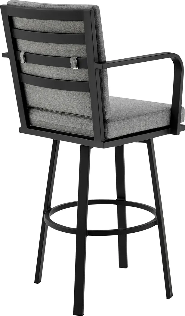 Outdoor Owlmart I Black and Gray Barstool - Thumbnail - Image 3