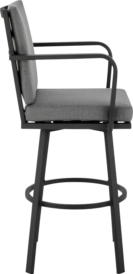 Outdoor Owlmart I Black and Gray Barstool - Thumbnail - Image 4