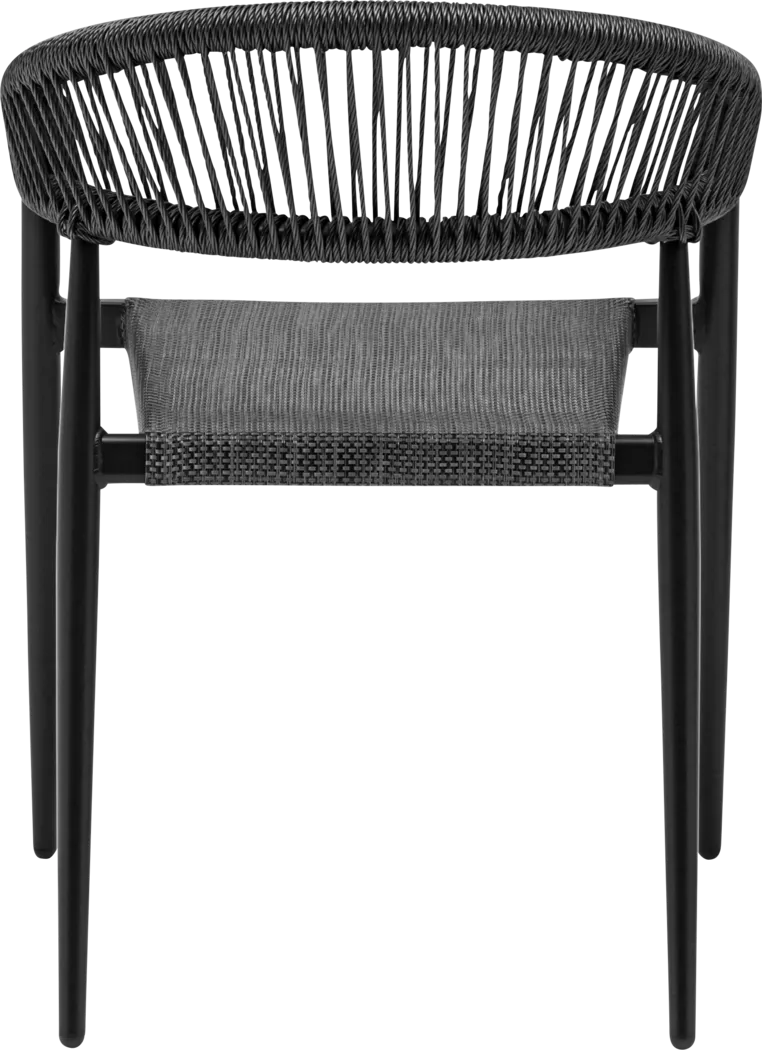 Outdoor Quadpaw Black Arm Chair, Set of 2 - Thumbnail - Image 6